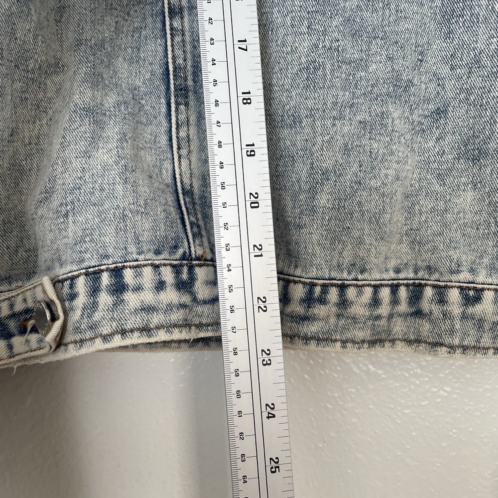 C'est Toi Women's Large Long Sleeve Jean Jacket - Picture 5 of 7